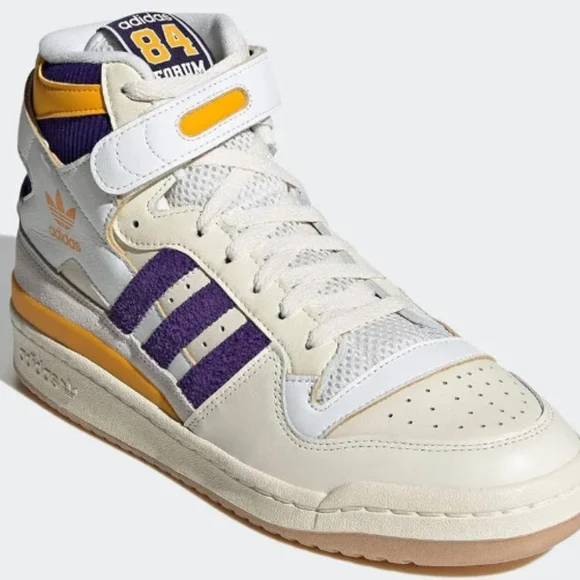 NWT Adidas athletic shoes Originals RETRO MEN 9.5 LAKERS COLORS Gold Purple $_12.JPG?set_id=880000500F main image 2